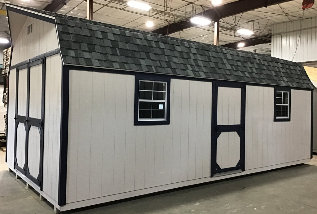 12X24 Everyday Backyard Shed Package XL With Wood Panel Siding Located in Morris Minnesota