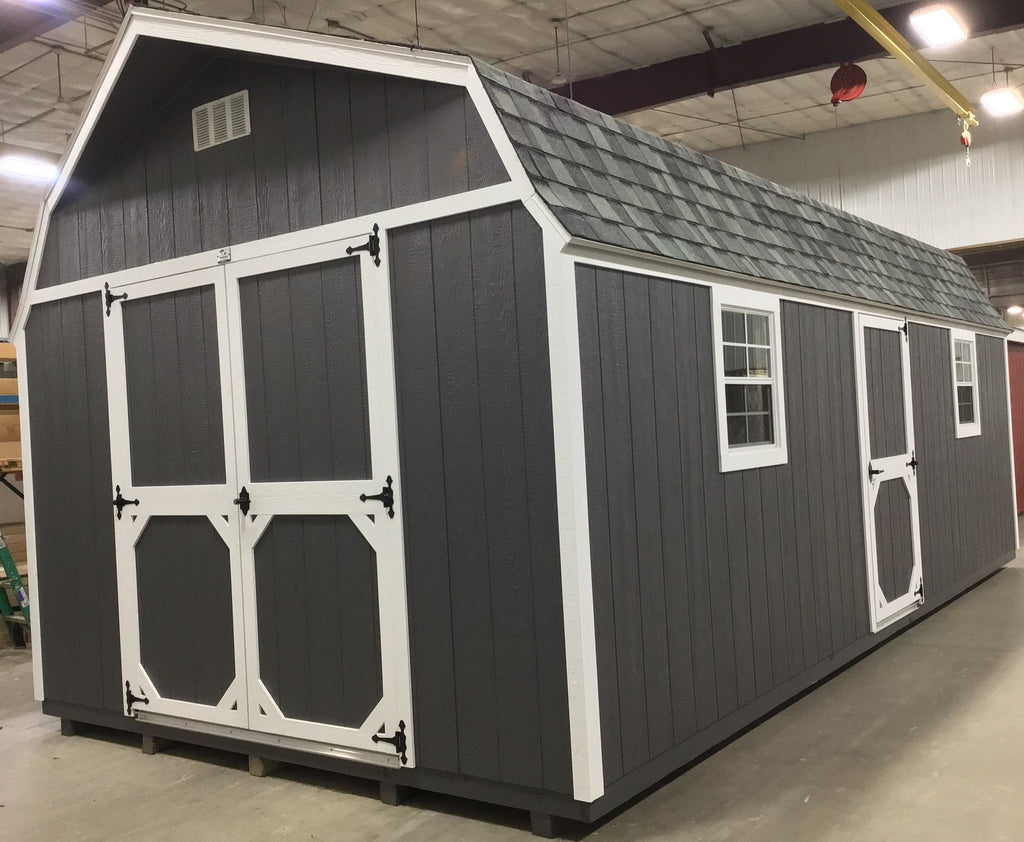 12X24 Everyday Backyard Shed Package XL With Wood Panel Siding Located in Brownton Minnesota