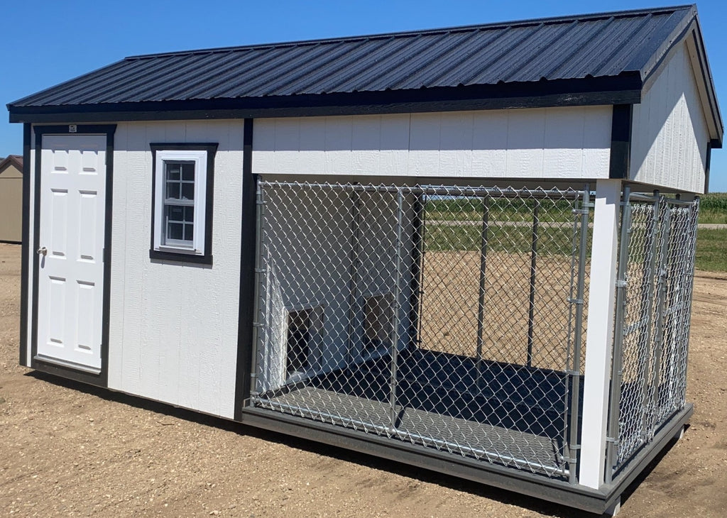 08X16 Ranch Dog Kennel LP Wood Panel Located in Kimball Minnesota