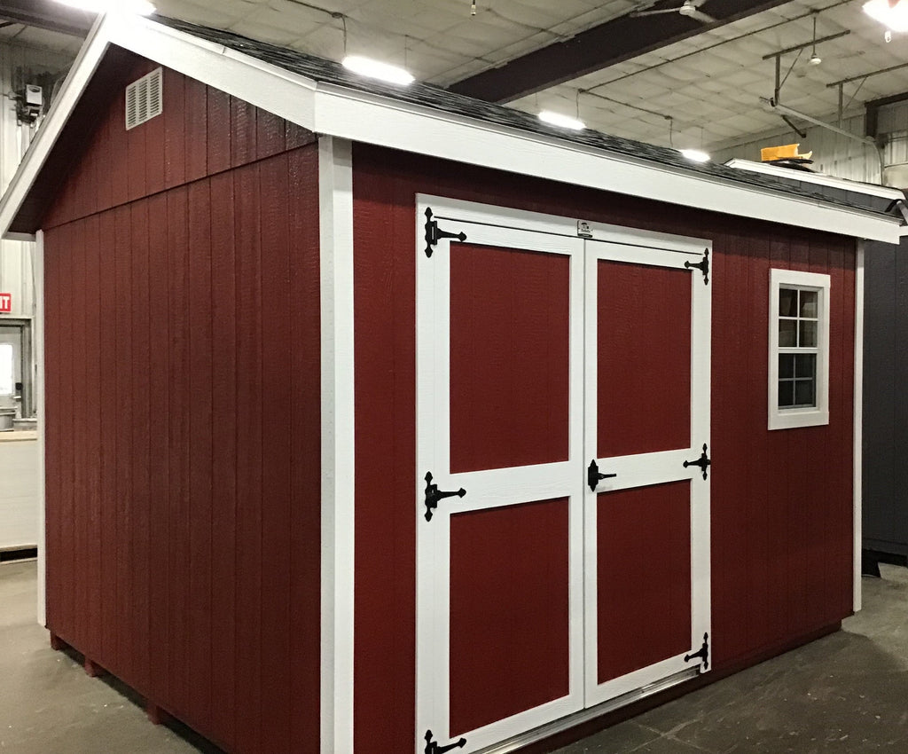 10X12 Everyday Backyard Shed Package With Wood Panel Siding Located in Morris Minnesota