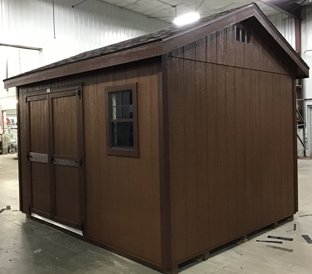 10X12 Everyday Backyard Shed Package With Wood Panel Siding Located in Delano Minnesota