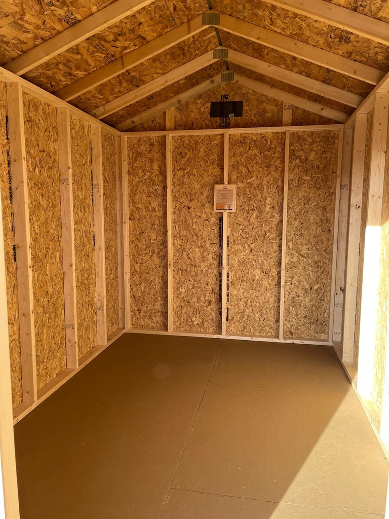 08X12 Utility Ranch Wood Panel Shed Located in Alexandria Minnesota