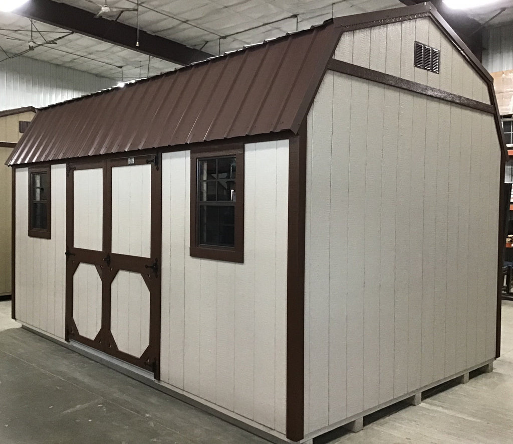 10X16 Everyday Backyard Shed Package With Wood Panel Siding Located in Brainerd Minnesota