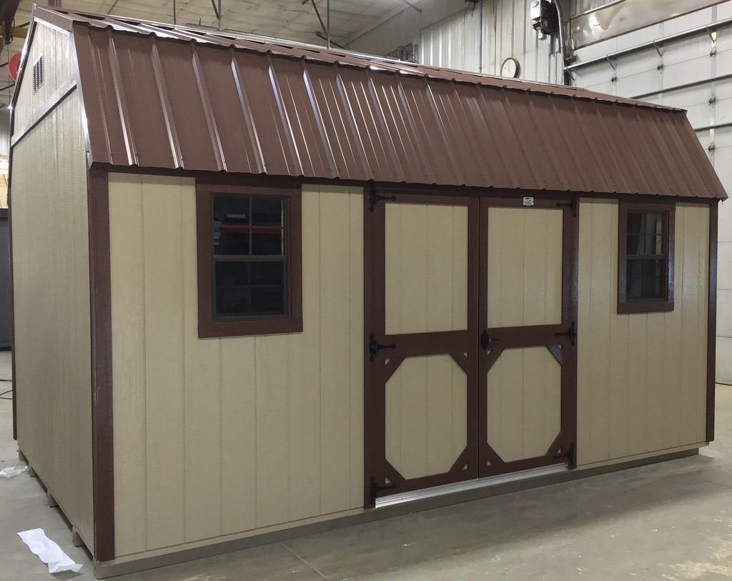 10X16 Everyday Backyard Shed Package With Wood Panel Siding Located in St. Joseph Minnesota