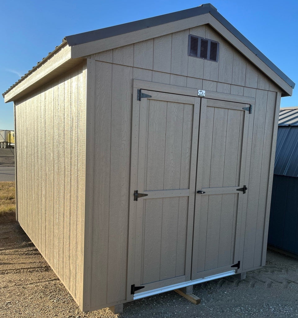 08X12 Utility Ranch Wood Panel Shed Located in St. Cloud Minnesota