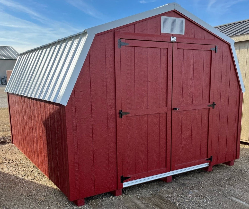10X12 Utility Low Barn Wood Panel Shed Located in Ham Lake Minnesota