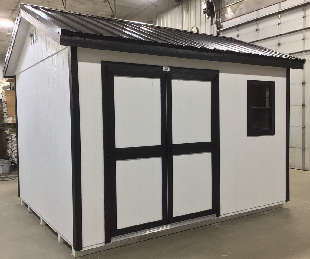 10X12 Everyday Backyard Shed Package With Wood Panel Siding Located in Kimball Minnesota