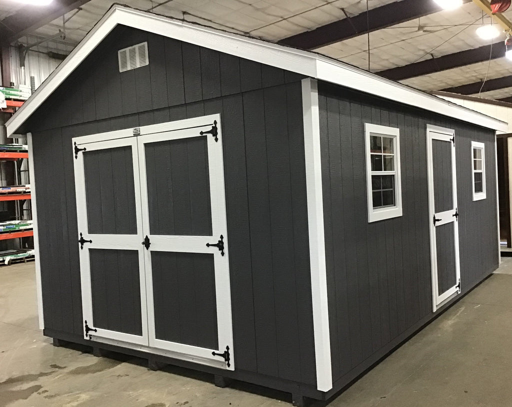 12X20 Everyday Backyard Shed Package XL With Wood Panel Siding Located in Willmar Minnesota