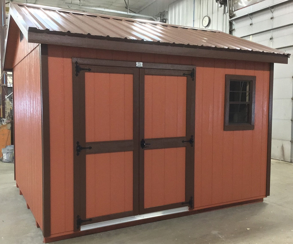 10X12 Everyday Backyard Shed Package With Wood Panel Siding Located in Kimball Minnesota