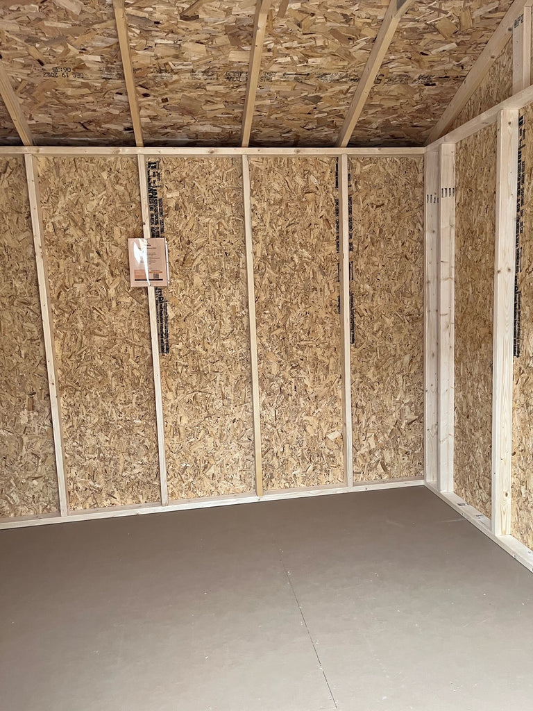 10X12 Utility Ranch Wood Panel Shed Located in Willmar Minnesota