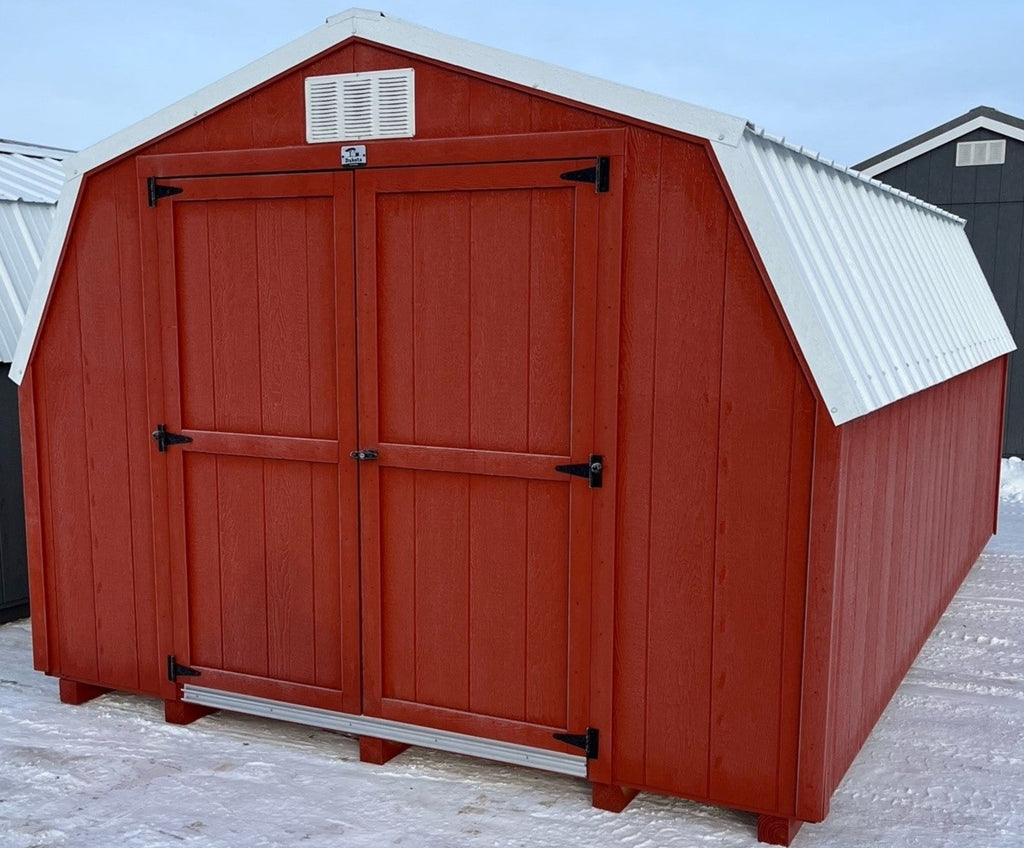 10X16 Utility Low Barn Wood Panel Shed Located in Brownton Minnesota