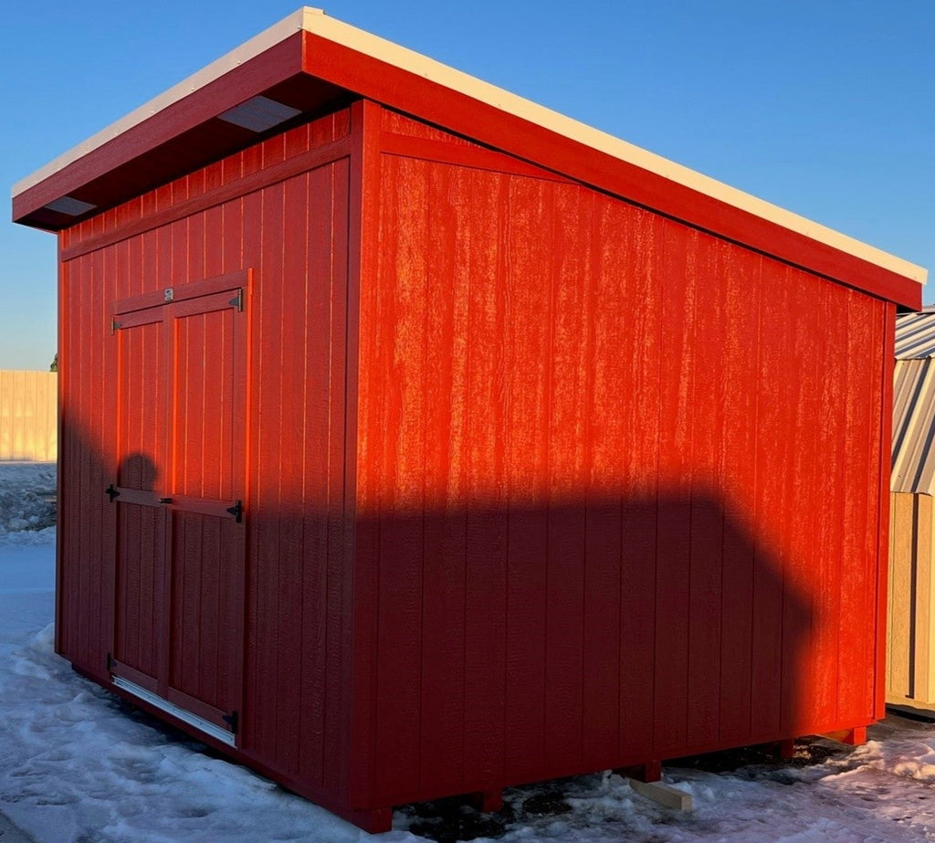 10X12 Utility Skillion Wood Panel Shed Located in Siouxfalls South Dakota Shirley Ave