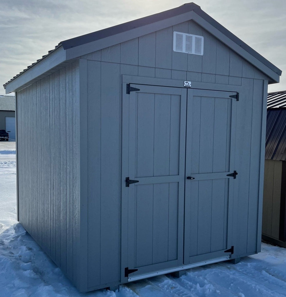 08X12 Utility Ranch Wood Panel Shed Located in Mobridge South Dakota