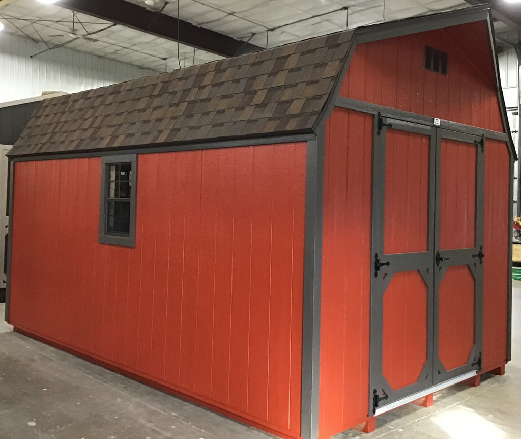 10X16 Everyday Backyard Shed Package With Wood Panel Siding Located in Kimball Minnesota