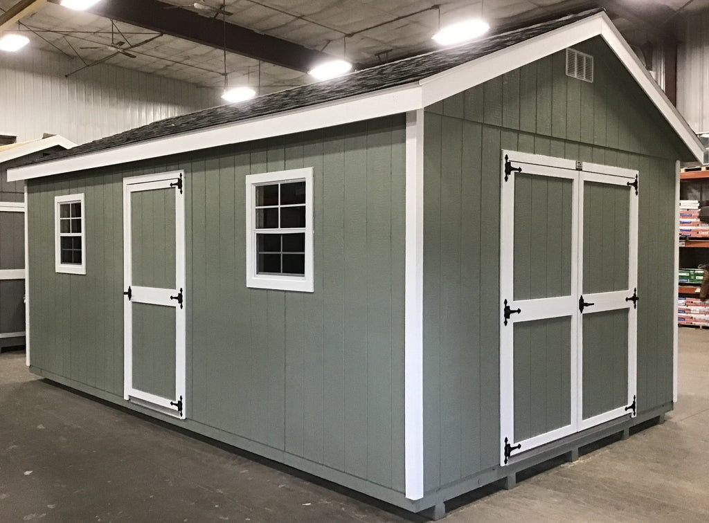 12X20 Everyday Backyard Shed Package XL With Wood Panel Siding Located in Marshall Minnesota