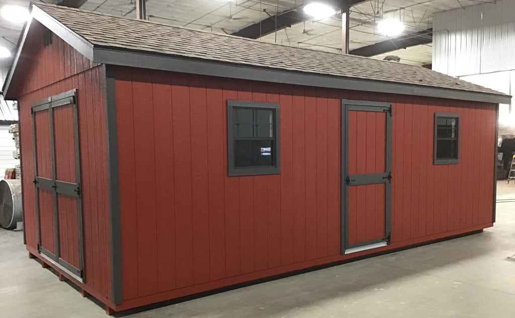 12X24 Everyday Backyard Shed Package XL With Wood Panel Siding Located in Sioux Falls South Dakota SHIRLEY AVE