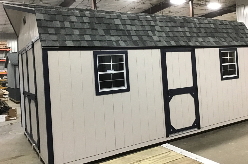 12X20 Everyday Backyard Shed Package XL With Wood Panel Siding Located in St. Joseph Minnesota