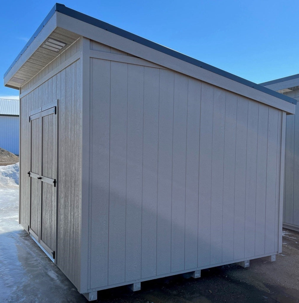 10X12 Utility Skillion Wood Panel Shed Located in Watertown South Dakota NAPA