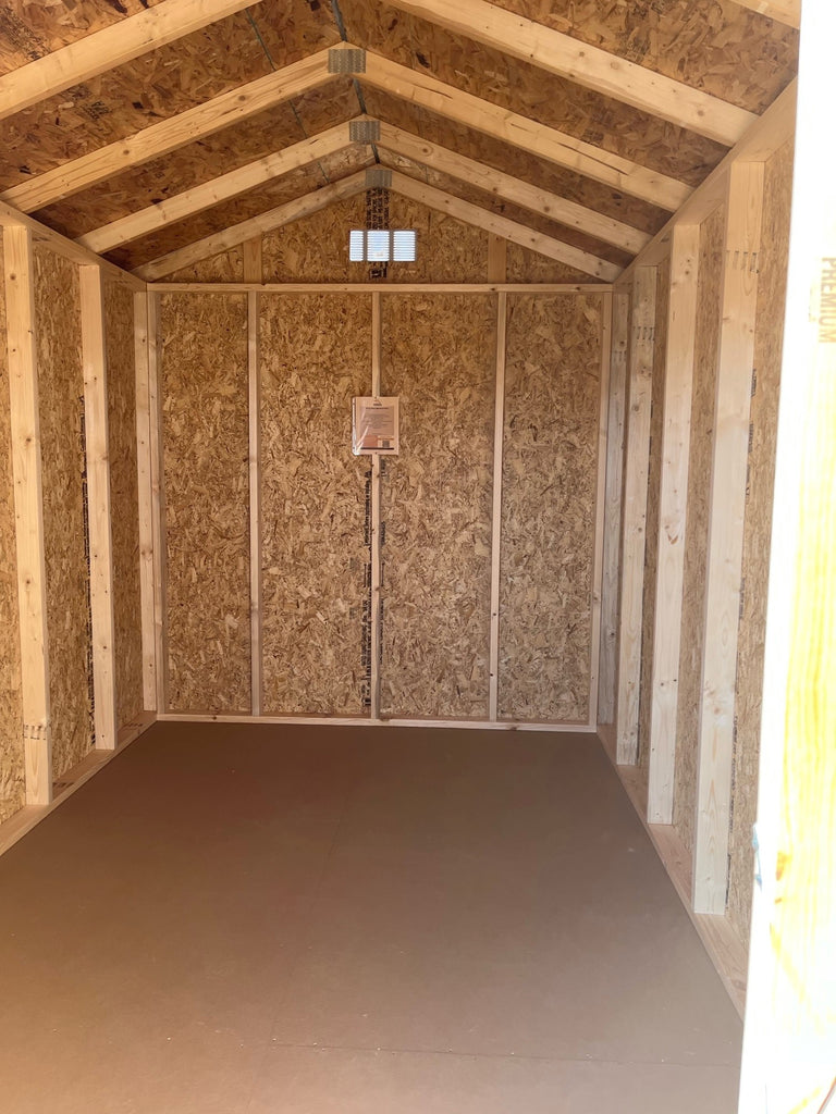 08X12 Utility Ranch Wood Panel Shed Located in Sauk Centre Minnesota