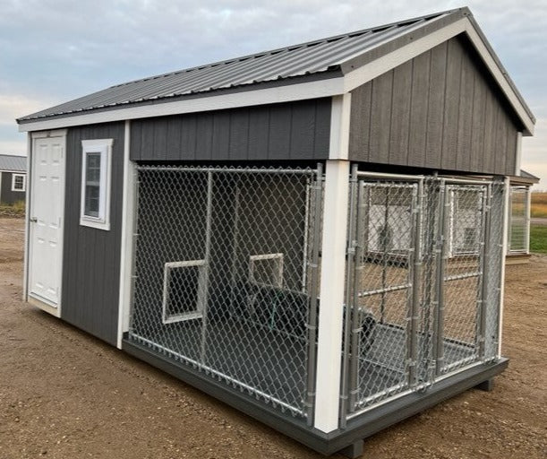 08X16 Ranch Dog Kennel LP Wood Panel Located in Marshall Minnesota